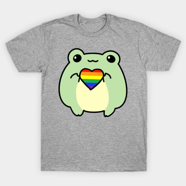 LGBTQ Pride Frog T-Shirt by Caring is Cool